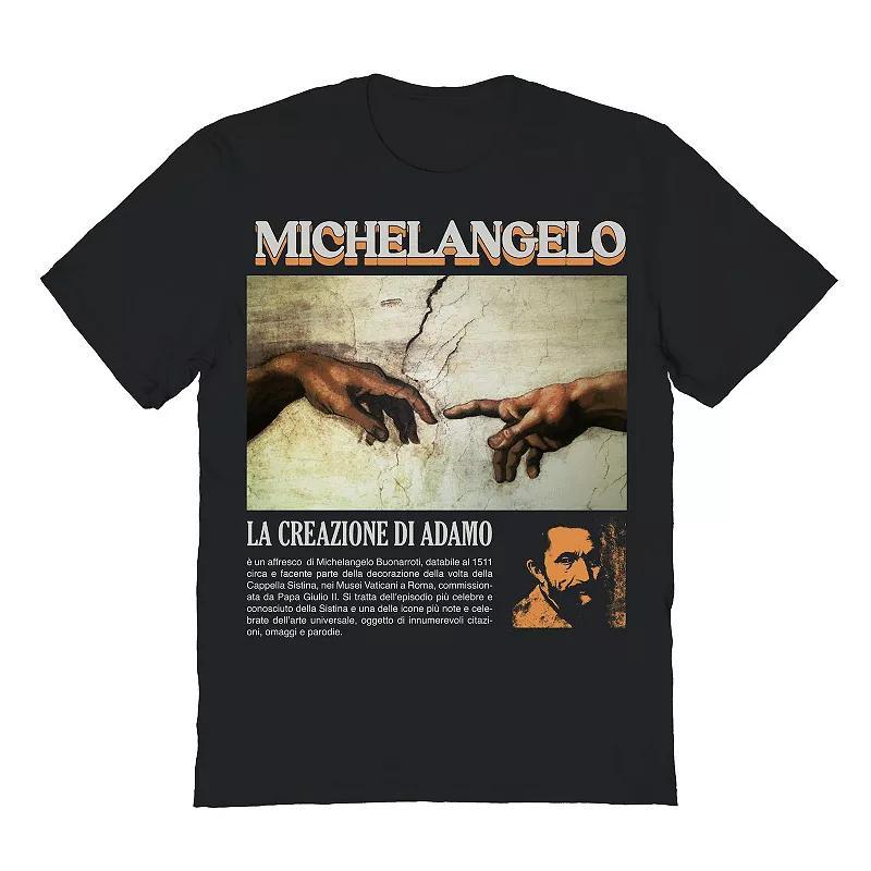 Mens Michelangelos The Creation Of Adam Fine Art Graphic Tee Product Image