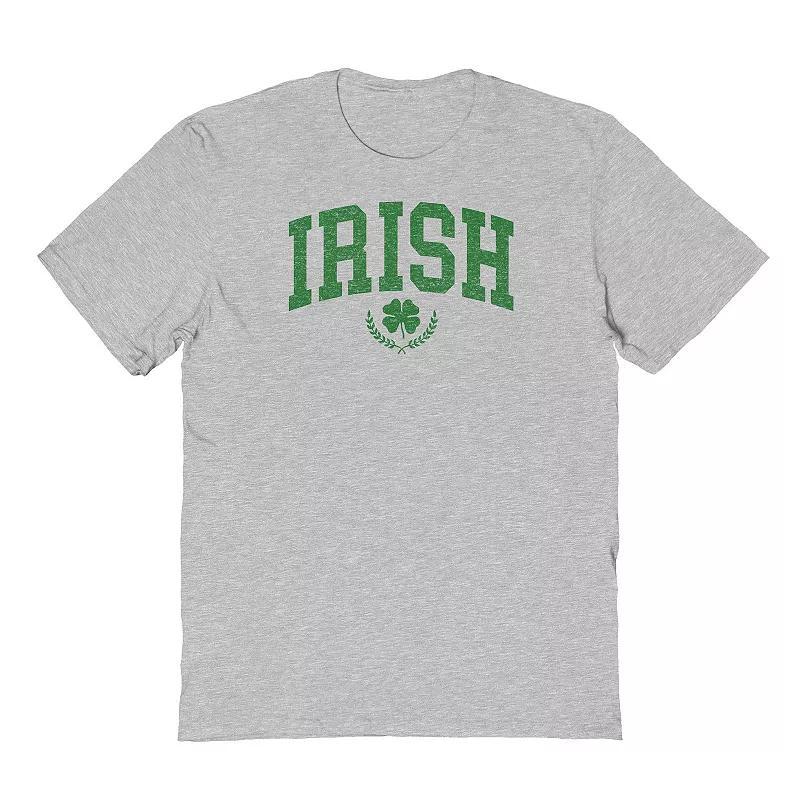 Mens St Patricks Day Irish Green Collegiate Graphic Tee Product Image