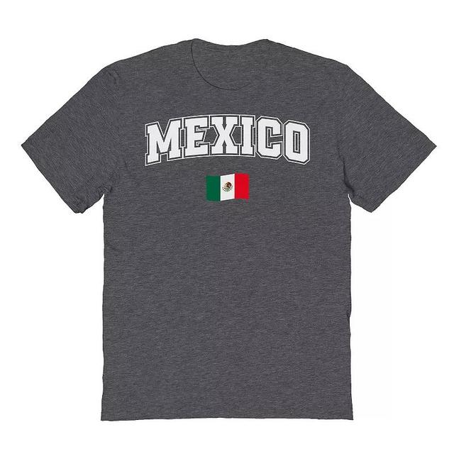 Mens Mexico Flag Graphic Tee Dark Grey Product Image