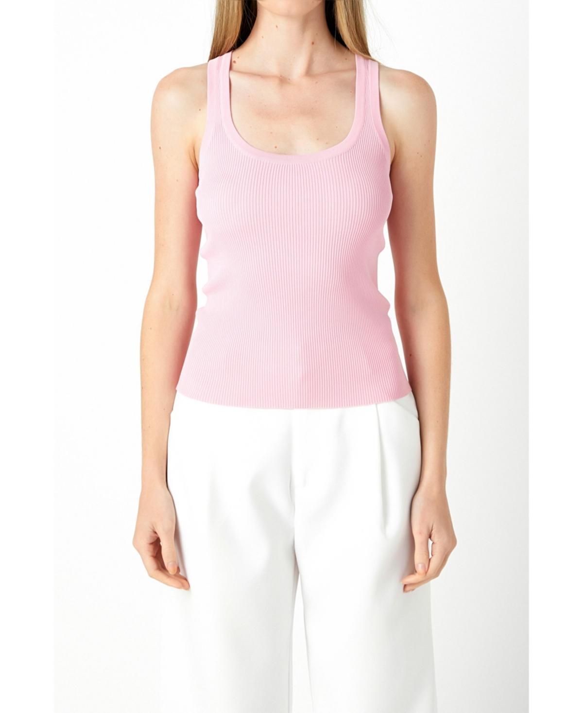 Endless Rose Ribbed Sweater Tank Top Product Image