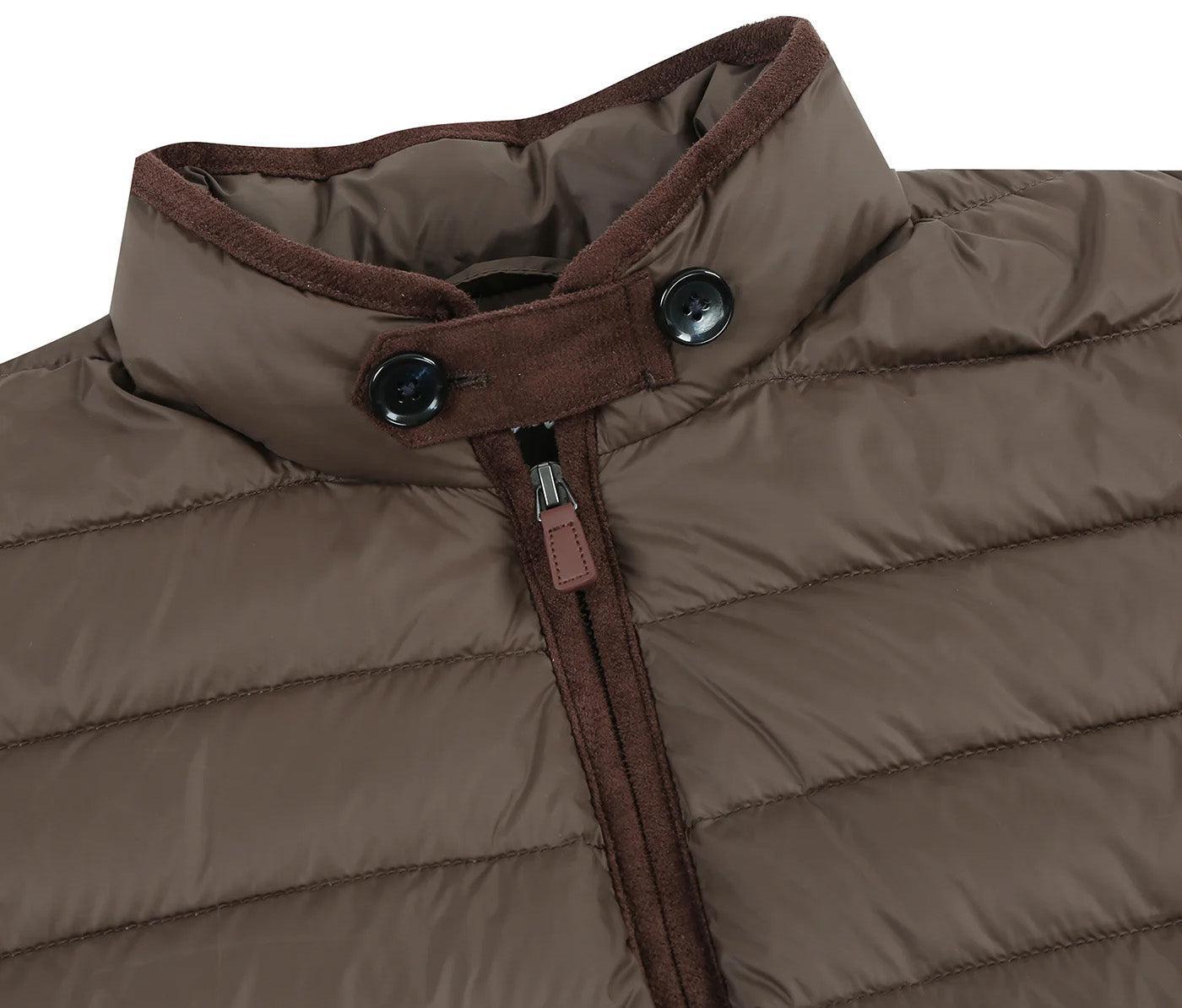 Brown Regular Classic Fit Goose Down Vest Product Image