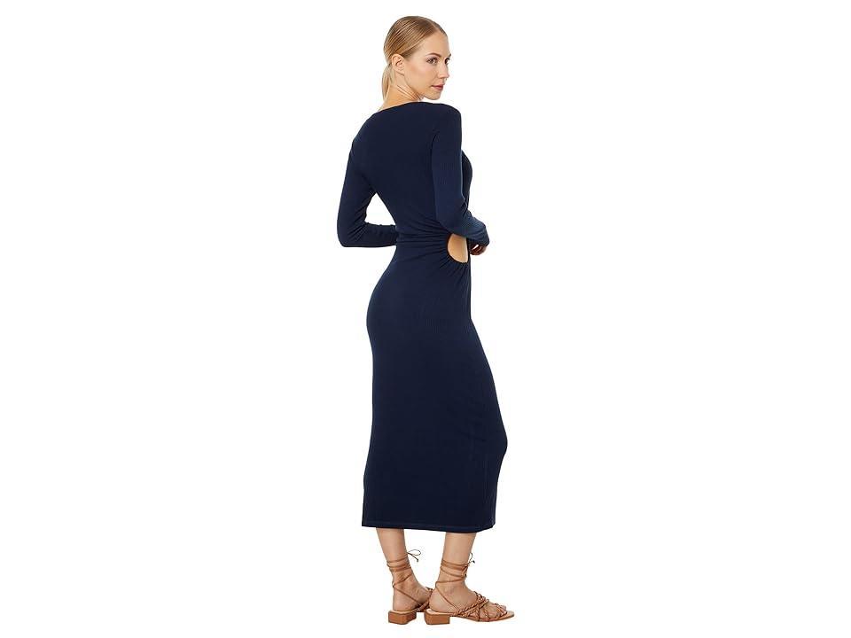 SUNDRY Long Sleeve Side Cutout Dress Women's Clothing Product Image