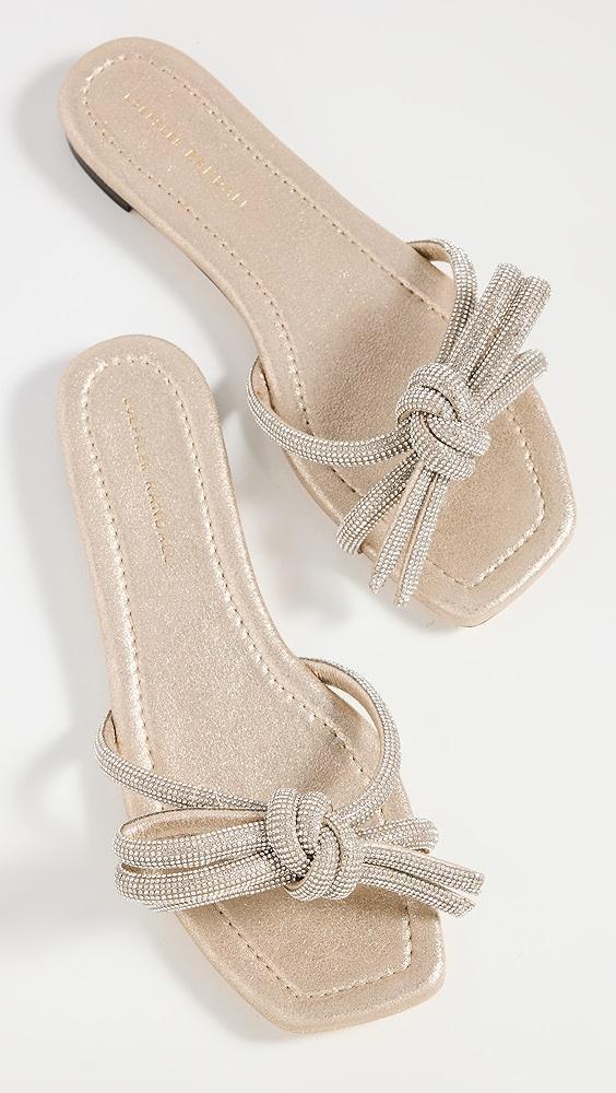 Loeffler Randall Hadley Leather Bow Flat Sandals | Shopbop Product Image