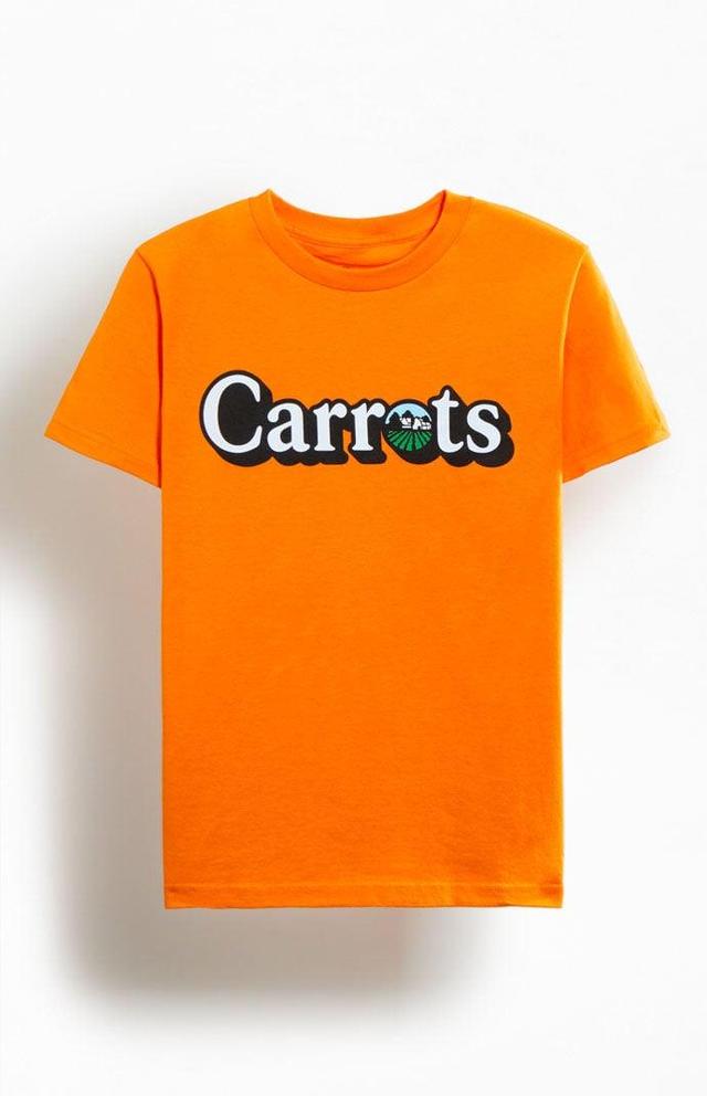 Carrots Men's Wordmark Farms T-Shirt Product Image