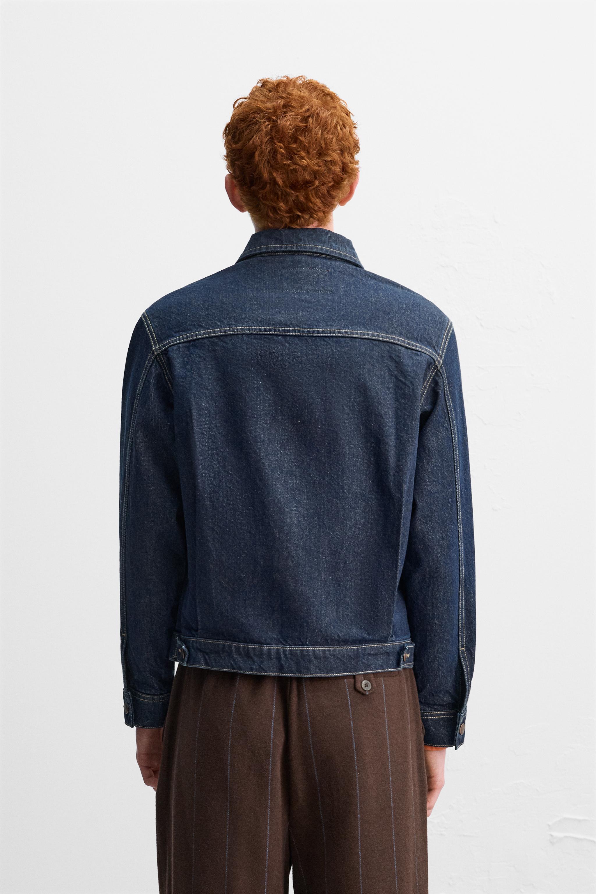 PLEATED DENIM JACKET X HARRY LAMBERT Product Image