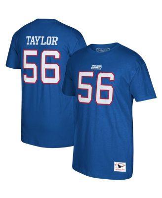 Mens Mitchell & Ness Lawrence Taylor Royal New York Giants Retired Player Logo Name & Number T-Shirt Product Image