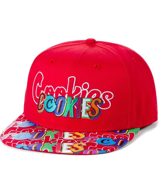 Mens Cookies Clothing Red On The Block Snapback Hat Product Image