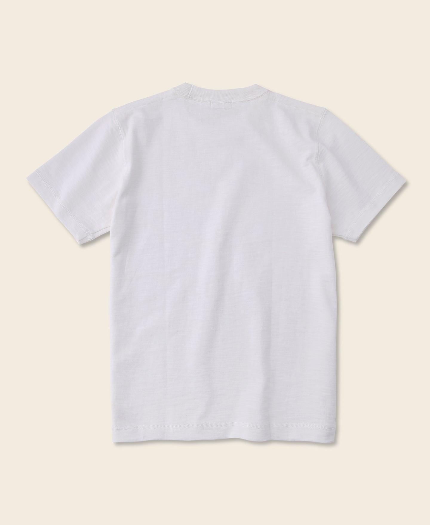 10.5 oz US Cotton Tubular Gusset T-Shirt - White Product Image