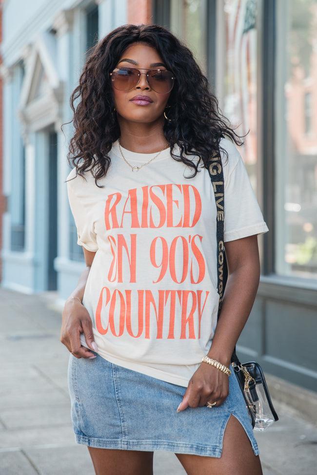 Raised On 90s Country Ivory Comfort Colors Graphic Tee Product Image