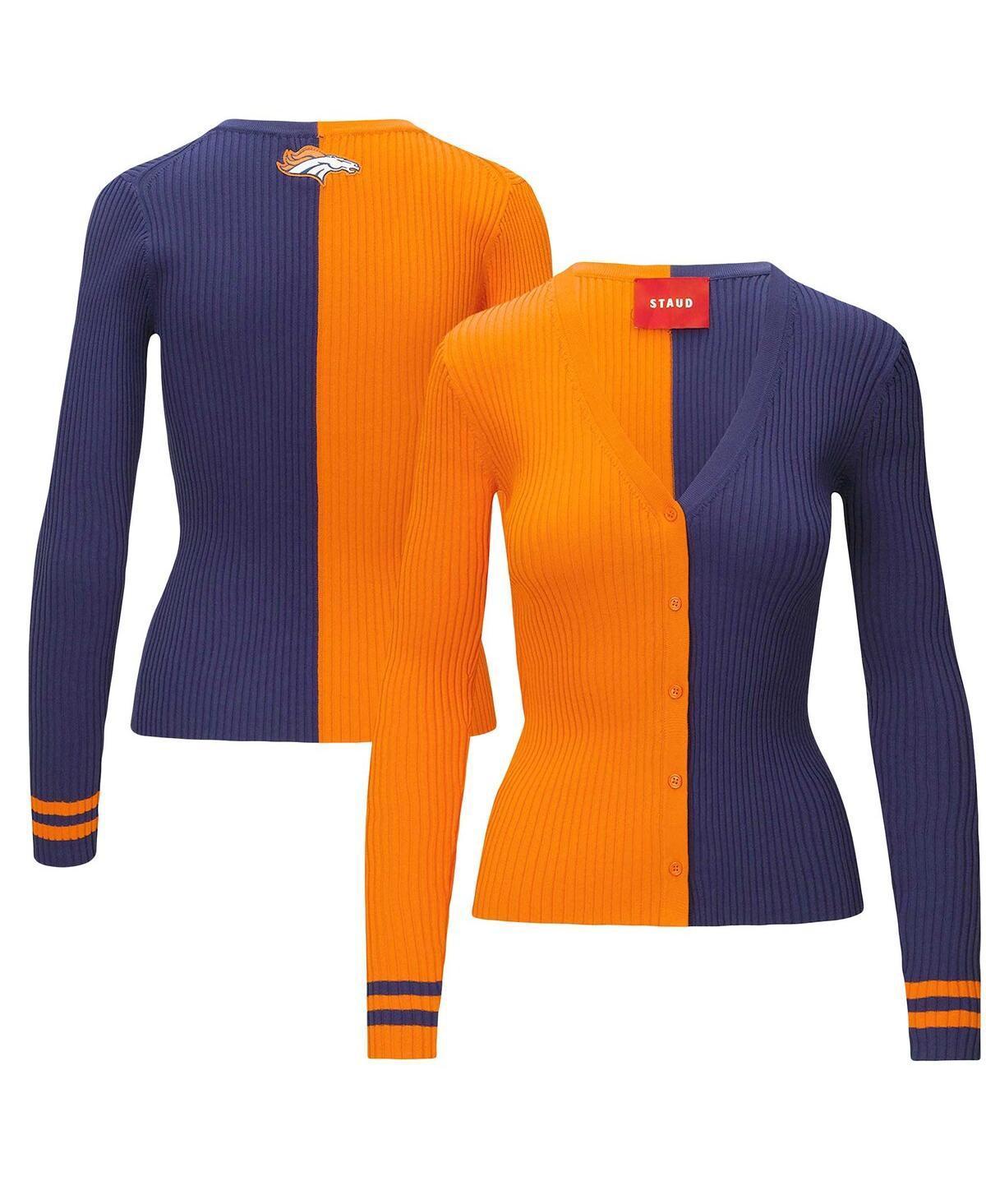 Womens Staud Orange Denver Broncos Cargo Sweater - Orange Product Image