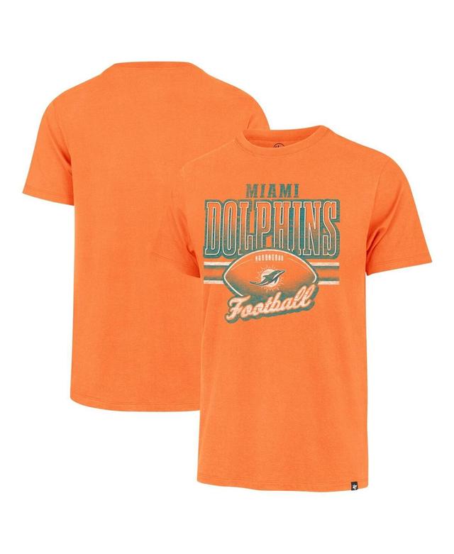 Mens 47 Brand Orange Distressed Miami Dolphins Last Call Franklin T-shirt Product Image