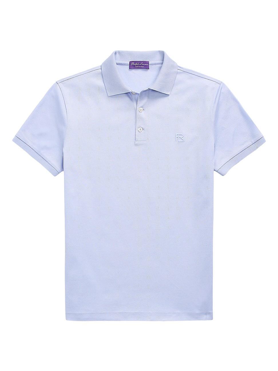 Men's Slim Fit Cotton Piqué Short-Sleeve Polo Shirt Product Image