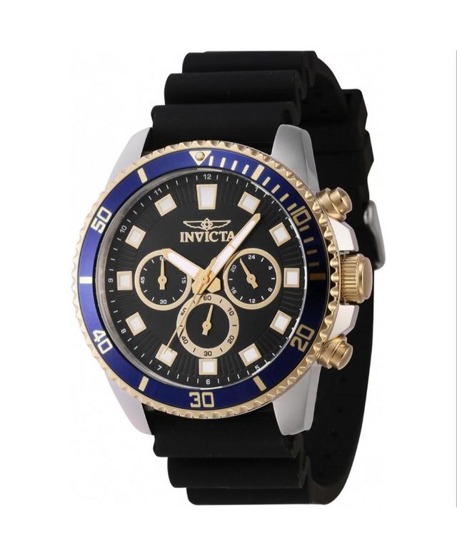 Invicta Mens 46121 Pro Diver Quartz Chronograph Black Dial Watch - Black Product Image