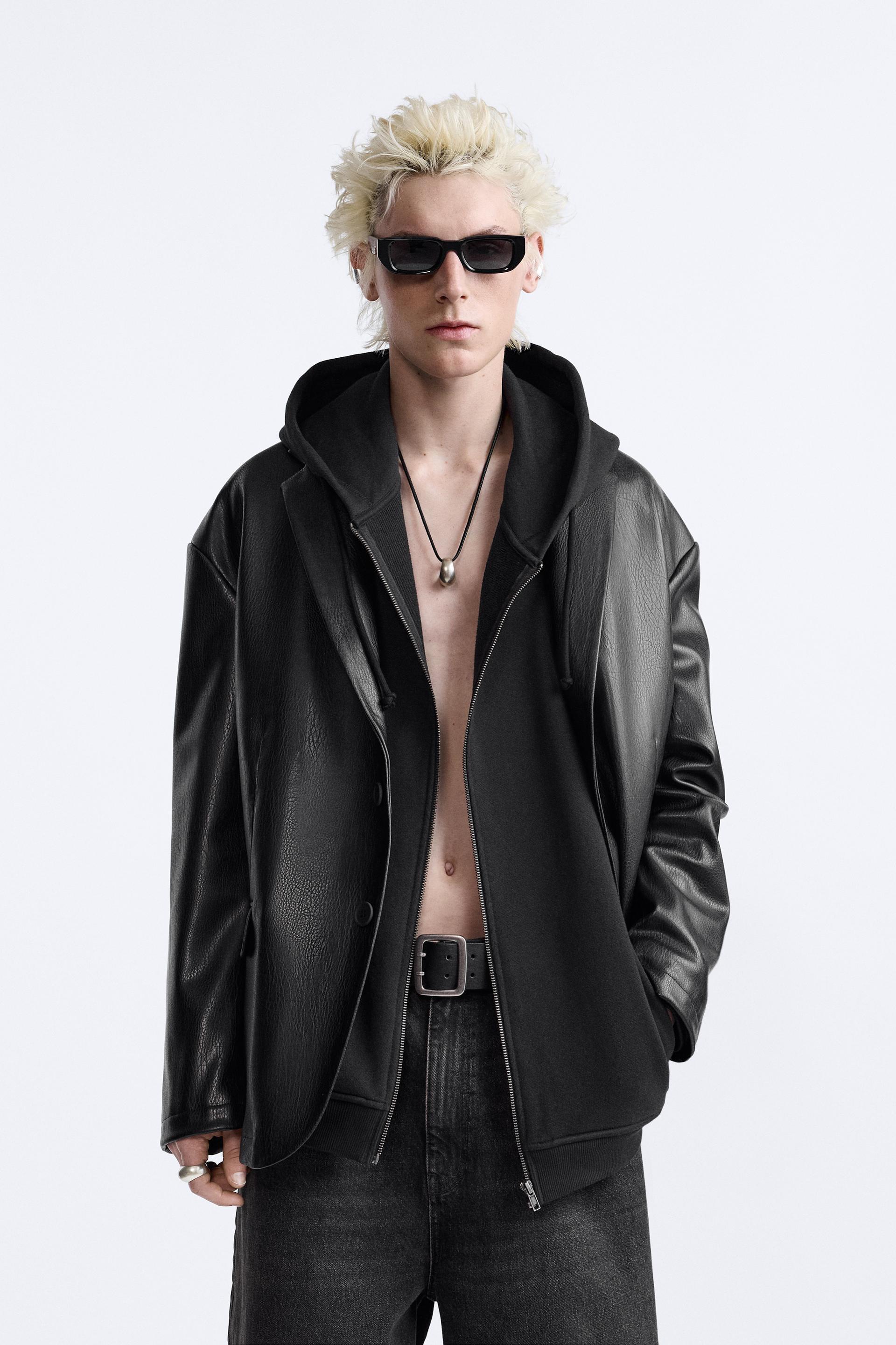 FAUX LEATHER OVERSIZED JACKET LIMITED EDITION Product Image