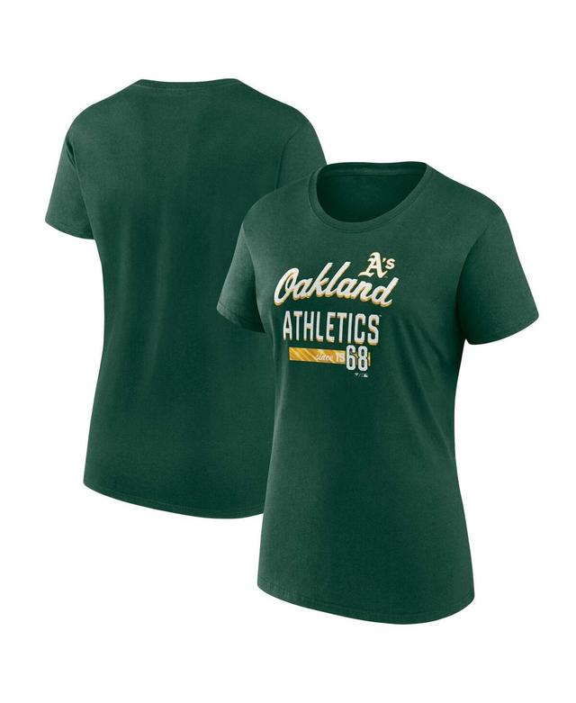 Womens Fanatics Branded Oakland Athletics Logo Fitted T-Shirt Product Image