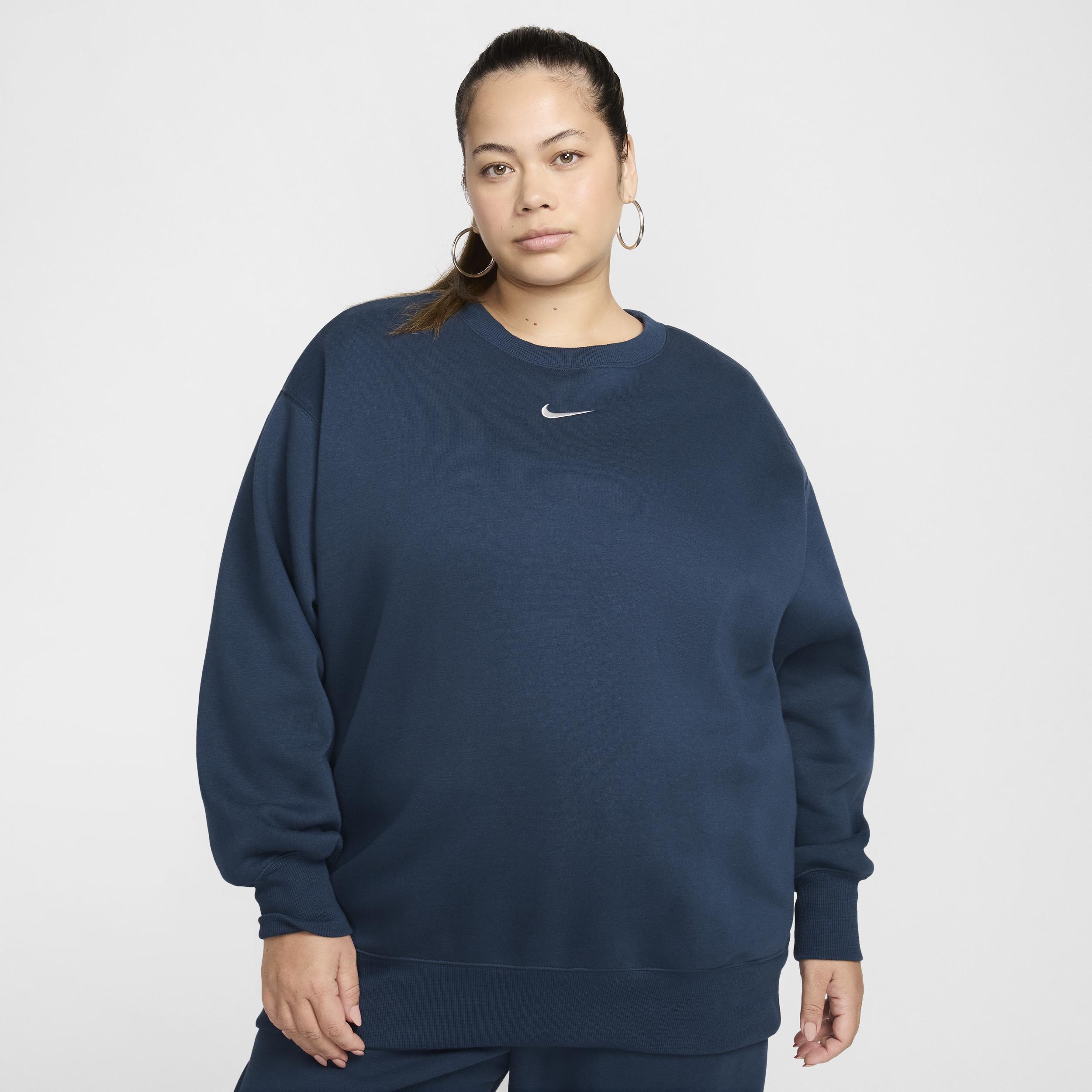 Womens Nike Sportswear Phoenix Fleece Oversized Crew-Neck Sweatshirt (Plus Size) Product Image