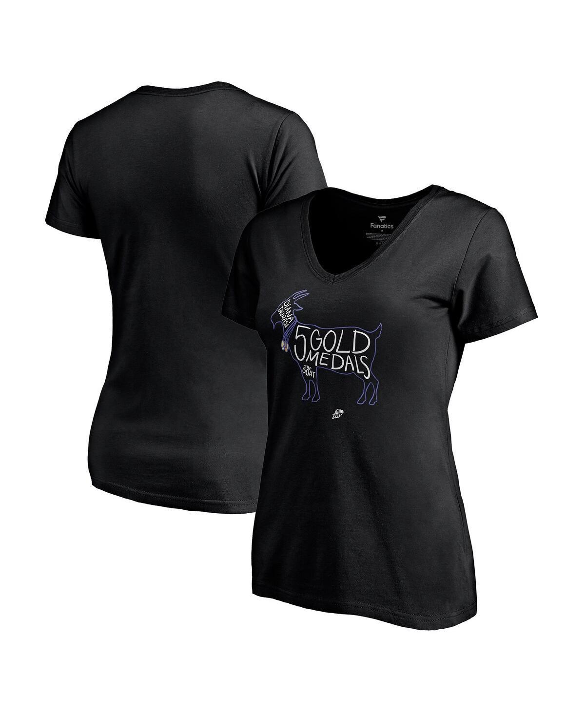 Womens Fanatics Diana Taurasi Black Phoenix Mercury Player V-Neck T-shirt Product Image