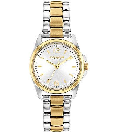 COACH Womens Greyson Two Tone Bracelet Watch Product Image