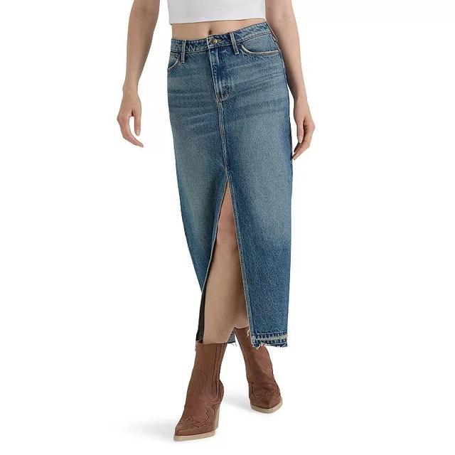 Womens Wrangler Denim Maxi Skirt Product Image