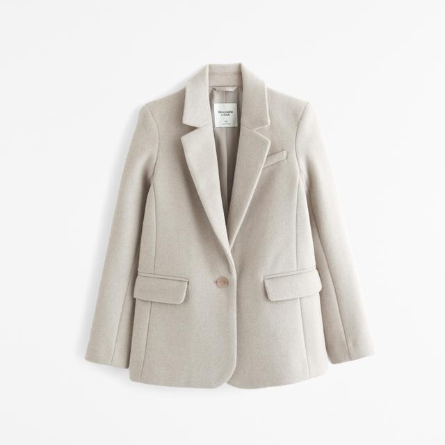 Wool-Blend Blazer Product Image