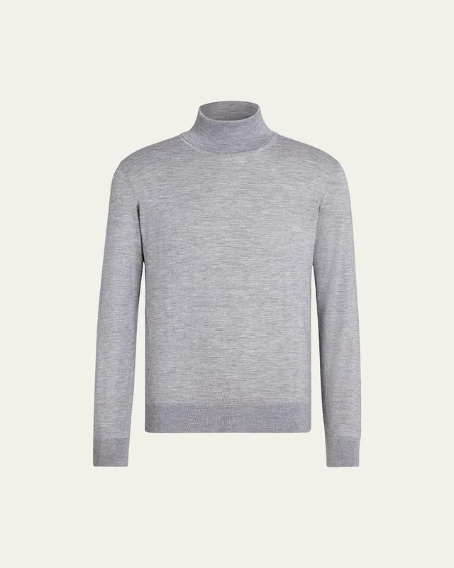 Mens Cashmere-Silk Casheta Light Turtleneck Sweater Product Image