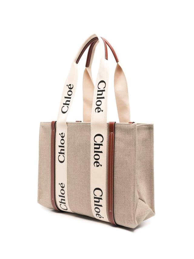 Tote In White Brown Product Image