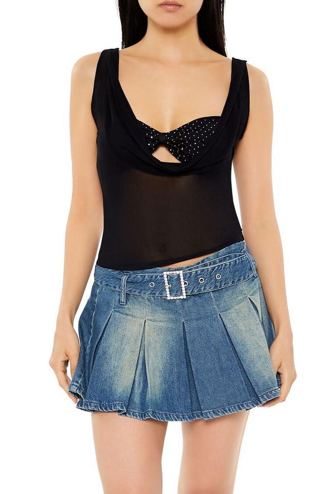 Mesh Rhinestone Combo Top | Forever 21 Product Image