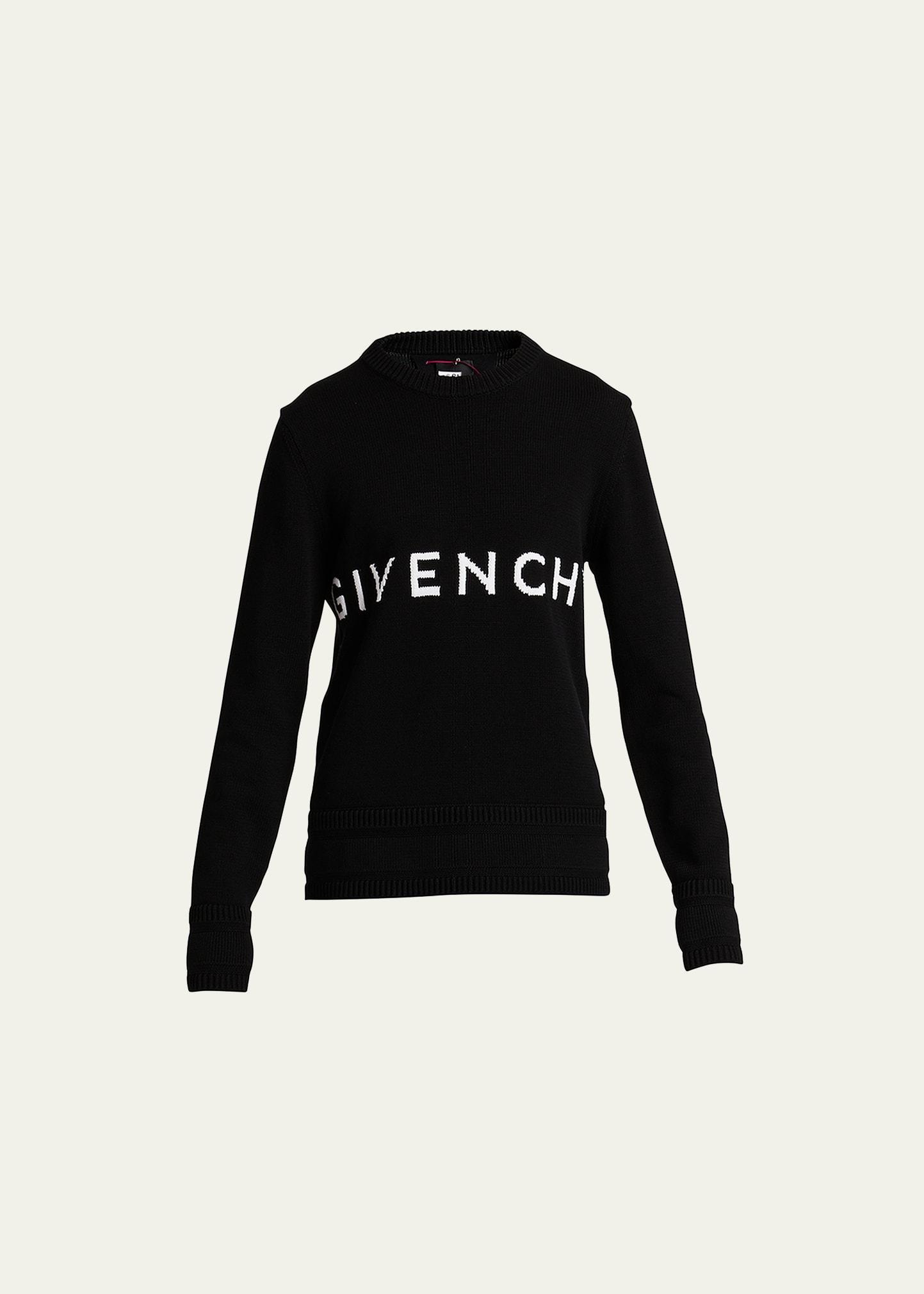 Mens Cotton Logo Crew Sweater Product Image