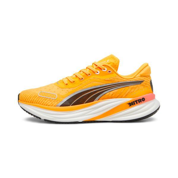 PUMA Magnify NITROâ¢ Tech 2 Men's Running Shoes in Sun Stream/Sunset Glow/White Product Image