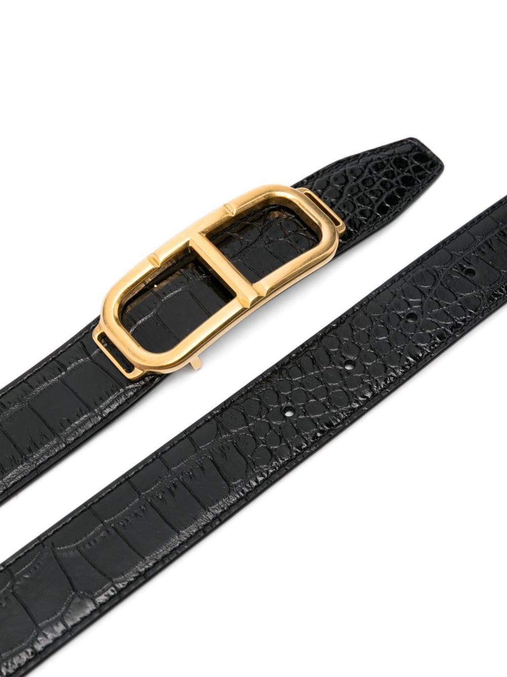 Stadium Buckle Belt In Black Product Image