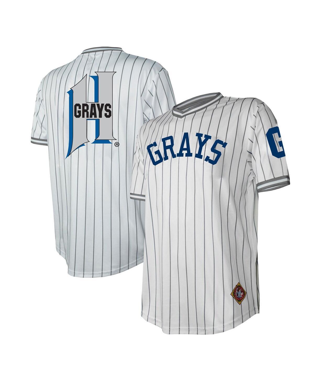 Mens Stitches White Distressed Homestead Grays V-Neck Jersey - White Product Image