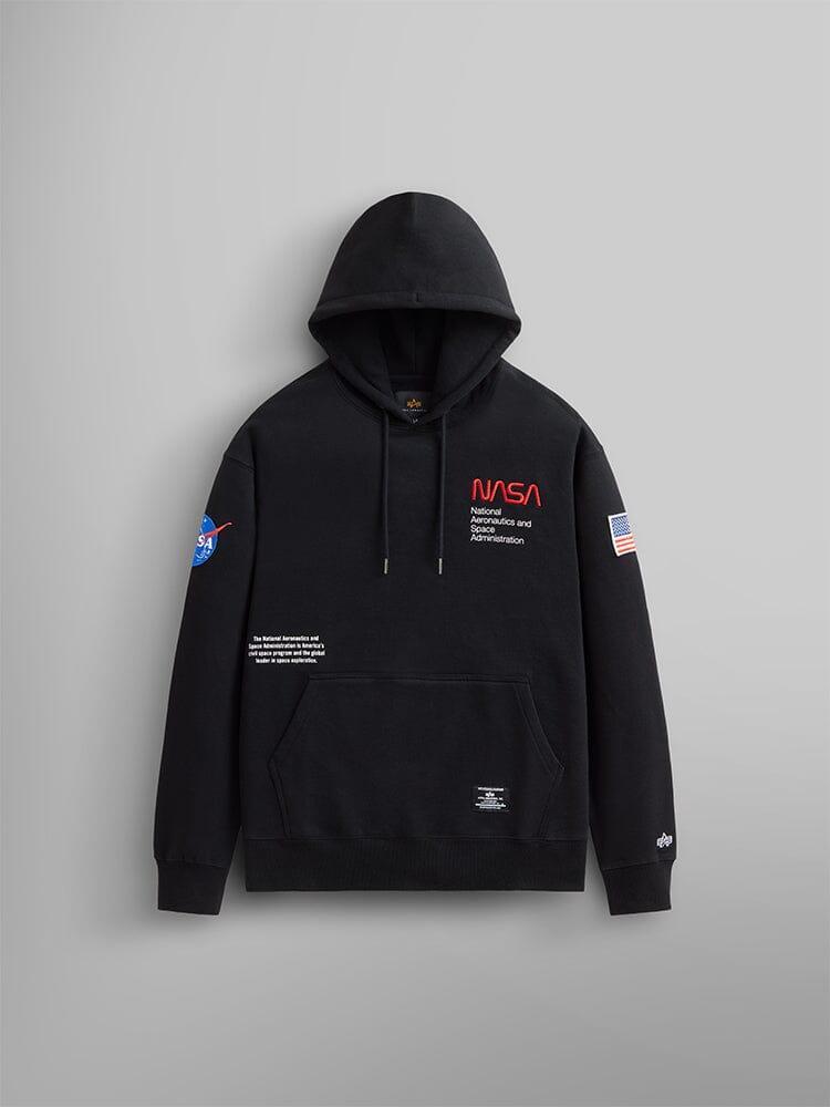 NASA WORM LOGO HOODIE (CHARCOAL) Product Image