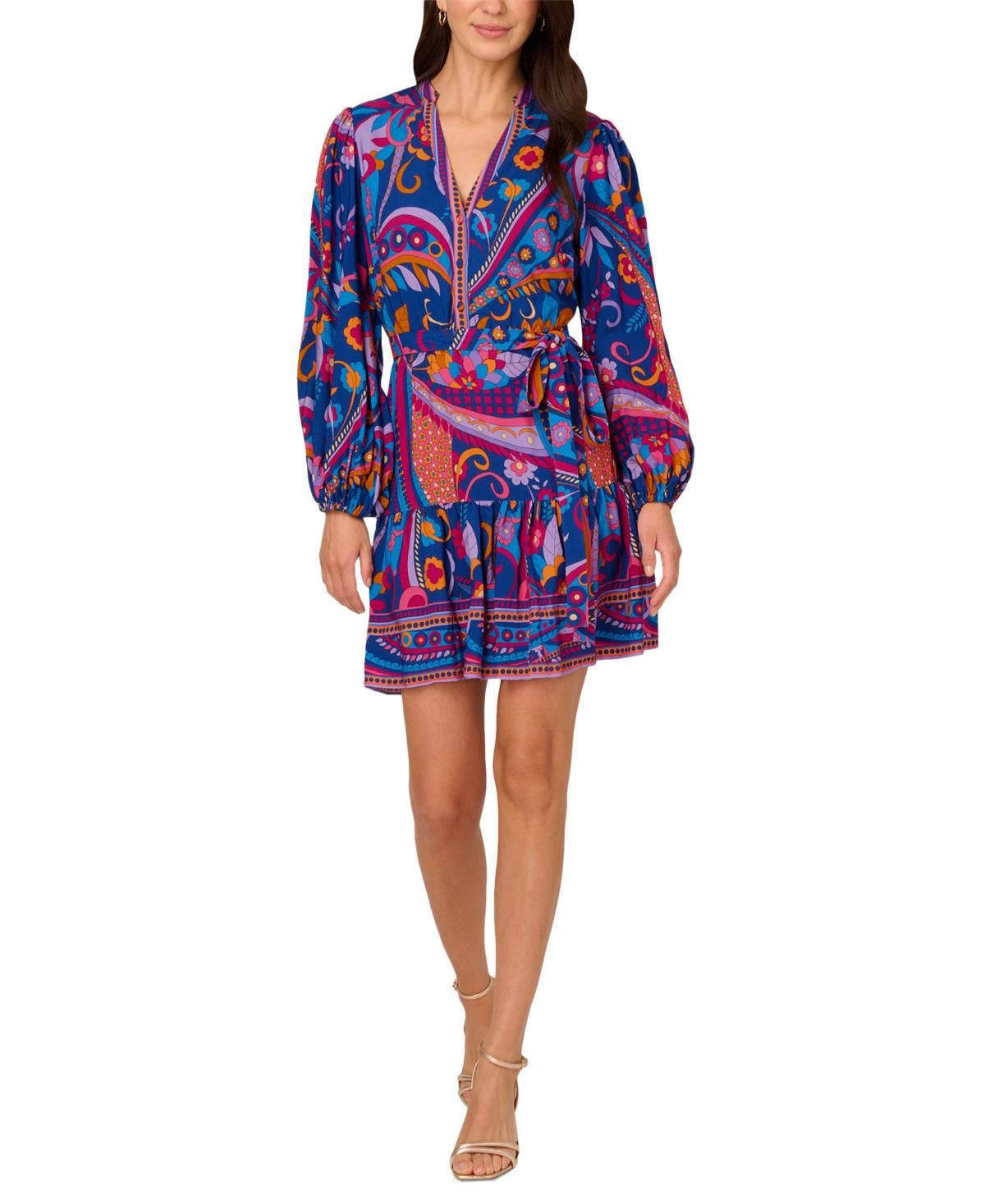 Adrianna by Adrianna Papell Womens Printed Shirtdress Product Image