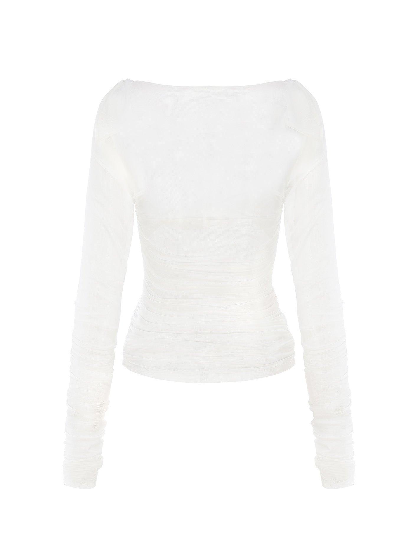 Chantal Top (White) Product Image