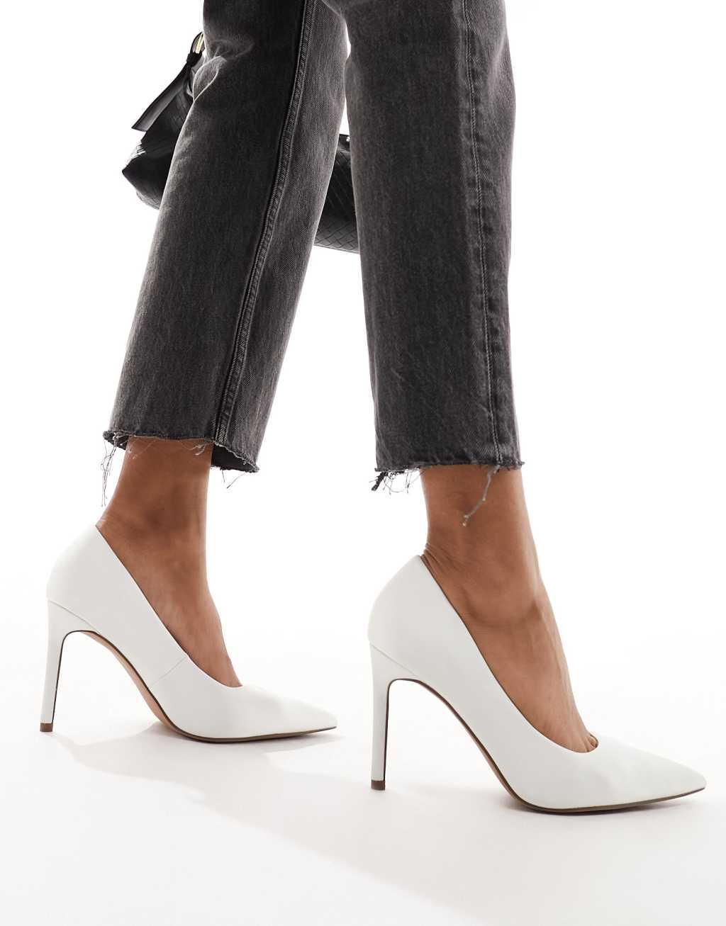 ASOS DESIGN Paphos pointed high heeled pumps Product Image