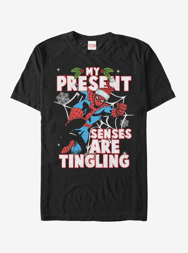 Marvel Spider-Man Present Senses T-Shirt Product Image