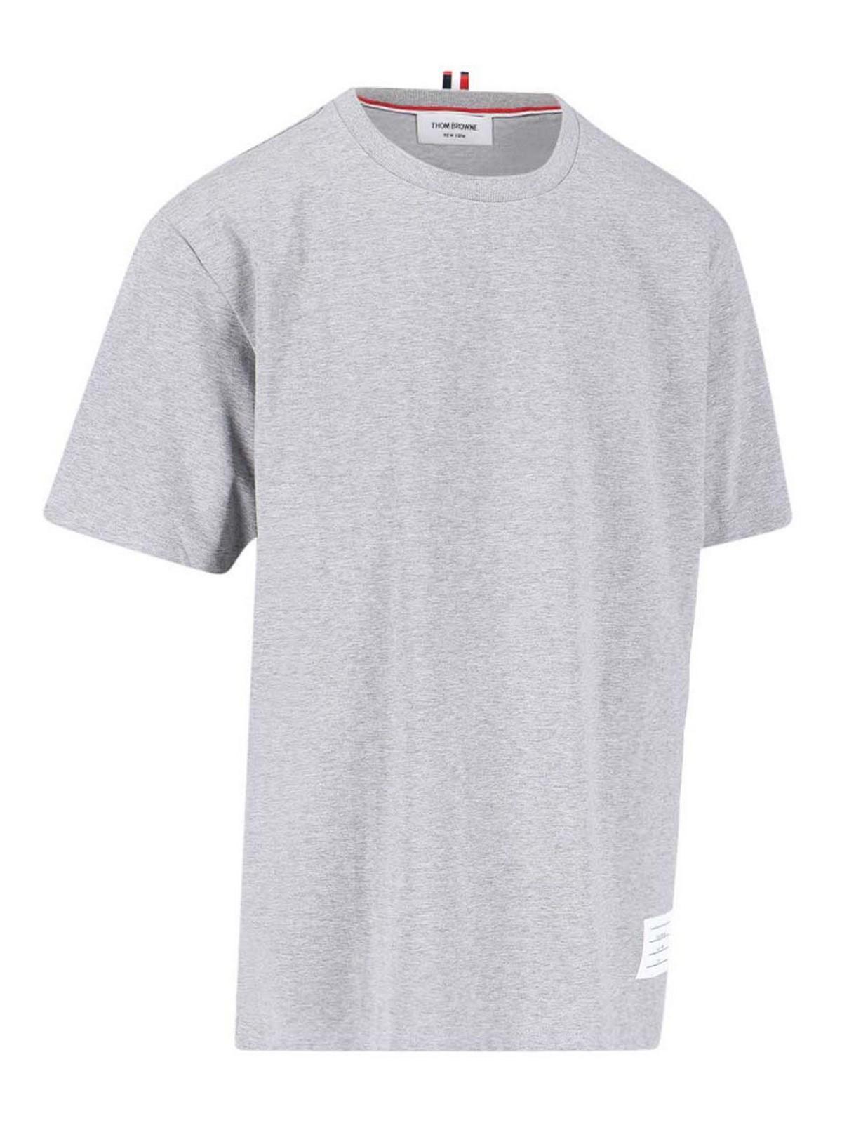 THOM BROWNE T-shirt  Men In Grey Product Image