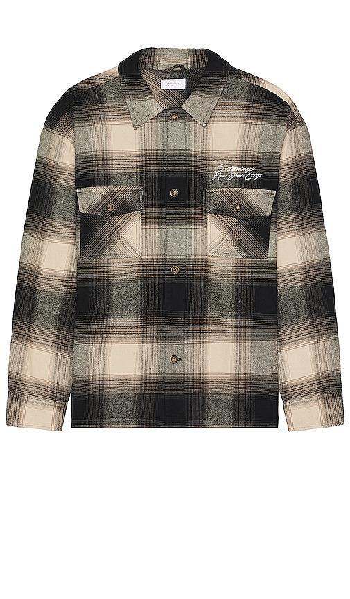 SATURDAYS NYC Driessen Flannel Overshirt Size M, S, XL/1X. Product Image