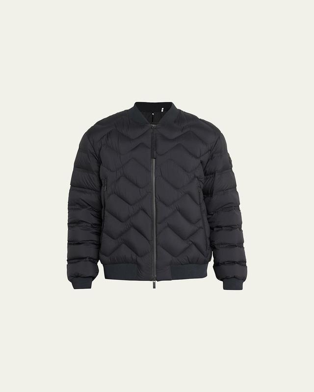 Mens Ubac Diagonal Quilt Bomber Jacket Product Image