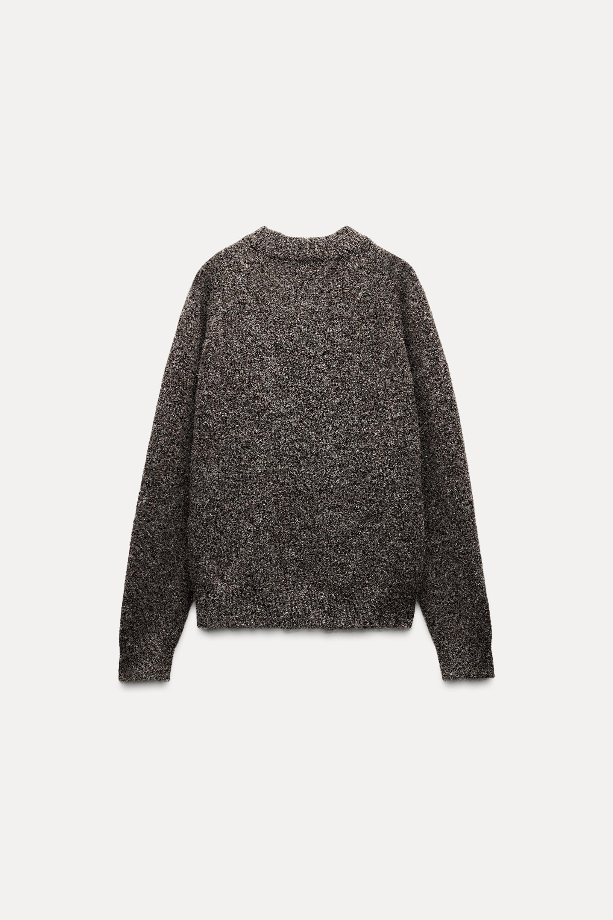 WOOL AND ALPACA PLAIN SWEATER Product Image