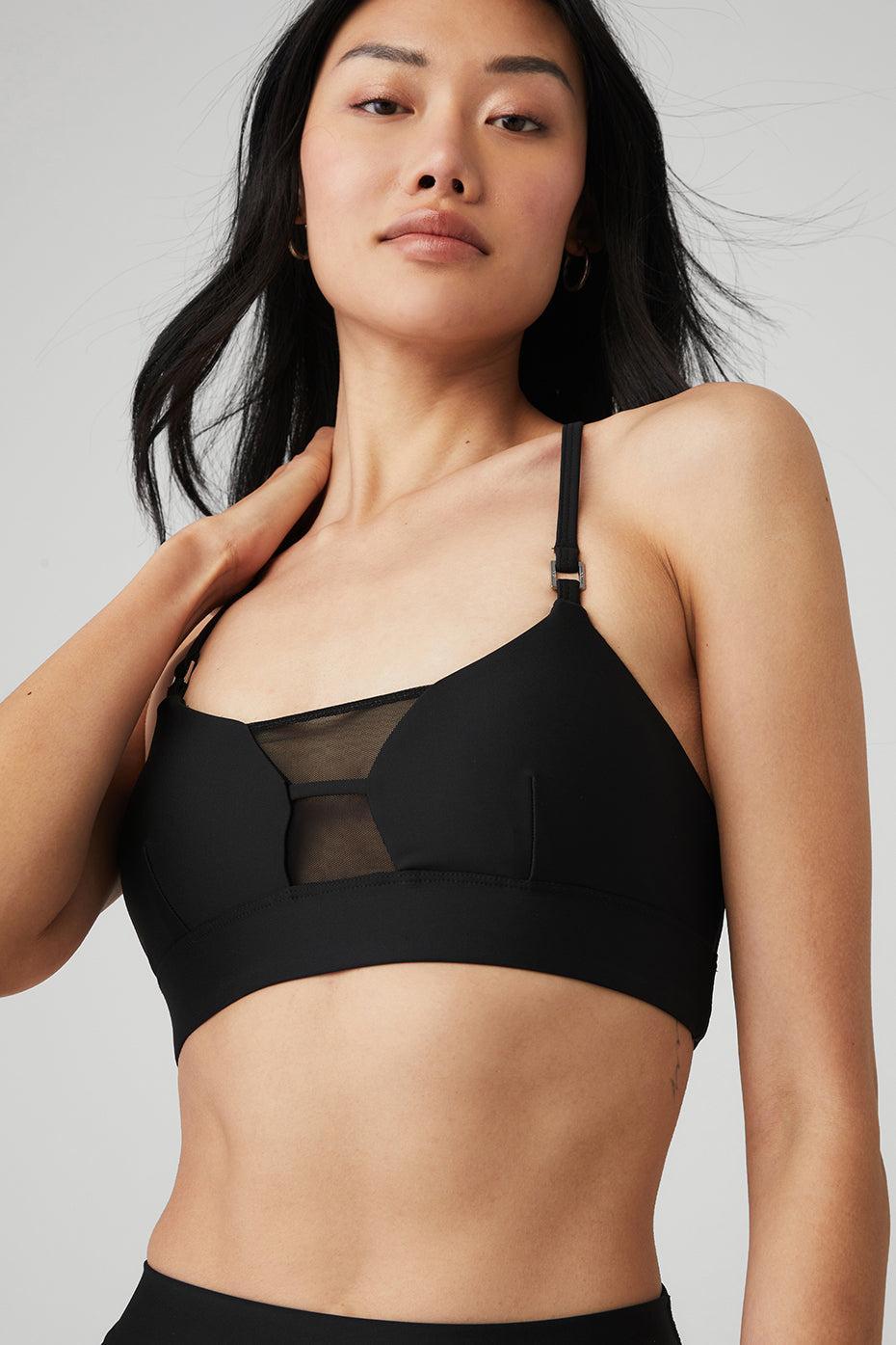 Airlift Mesh Allure Bra - Black Product Image