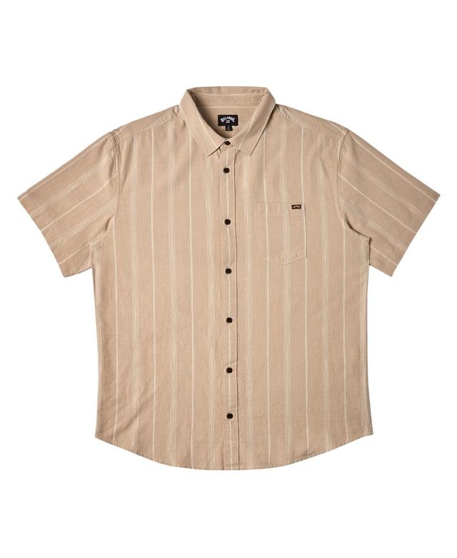 Billabong Mens All Day Stripe Short Sleeve Shirt Product Image