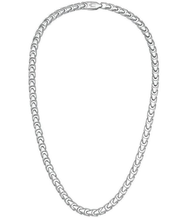 Bulova Men's Sterling Silver Chain Necklace Product Image