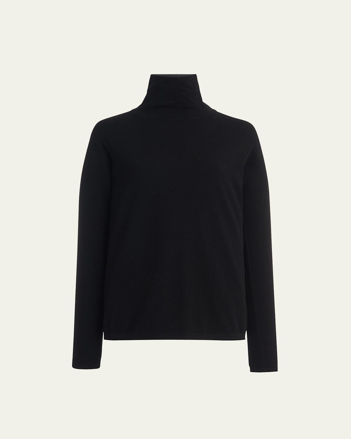 Womens Turtleneck Wool-Blend Sweater Product Image