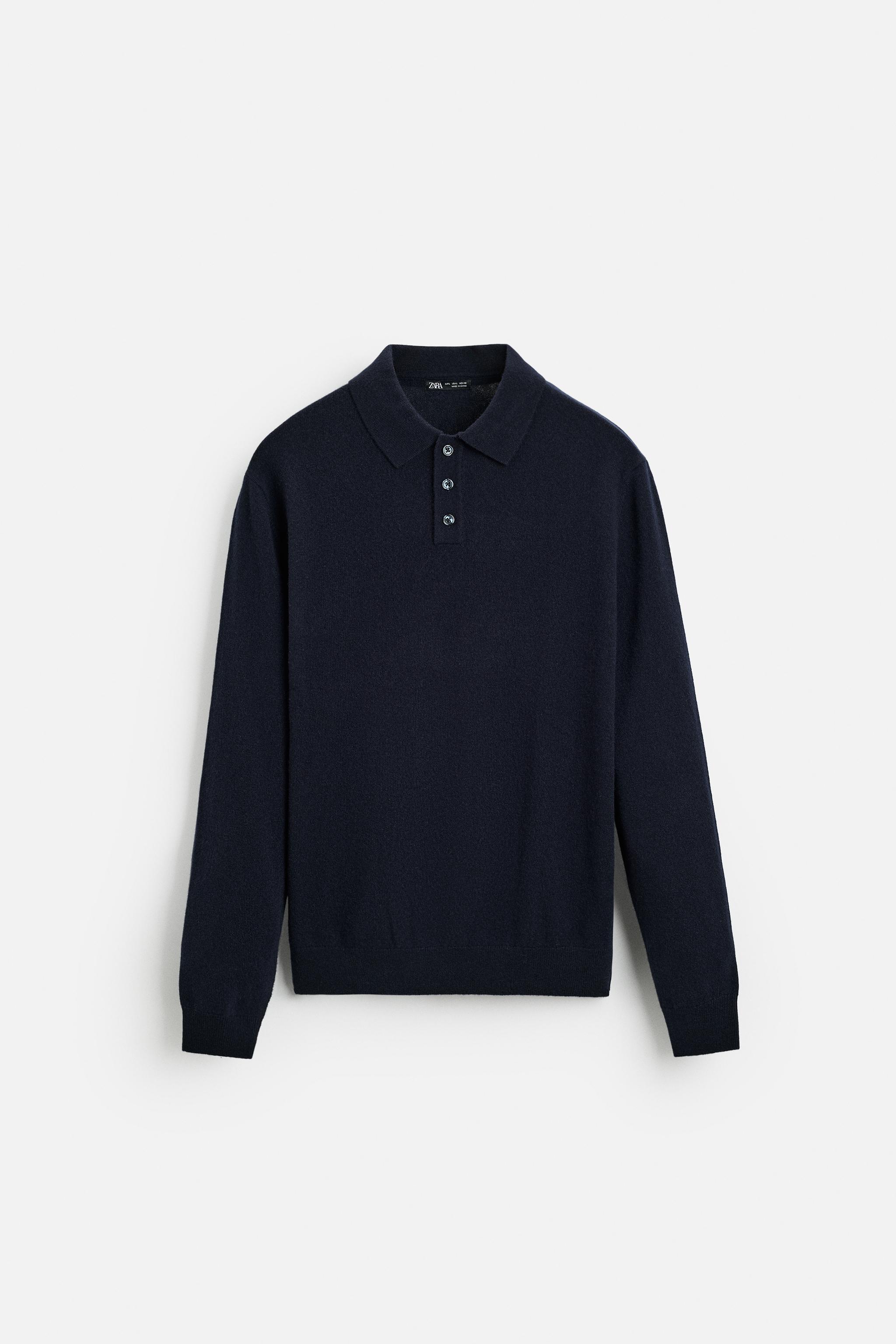 WOOL KNIT POLO Product Image