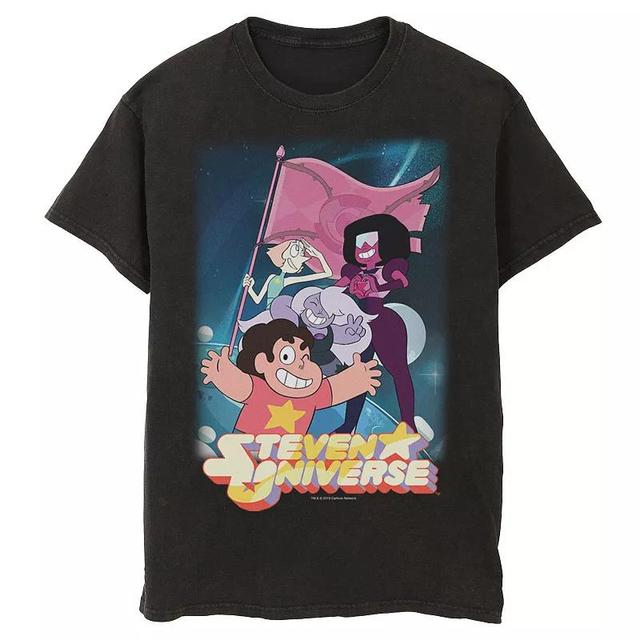 Mens Cartoon Network Steven Universe Team Flag Poster Tee Blue Product Image