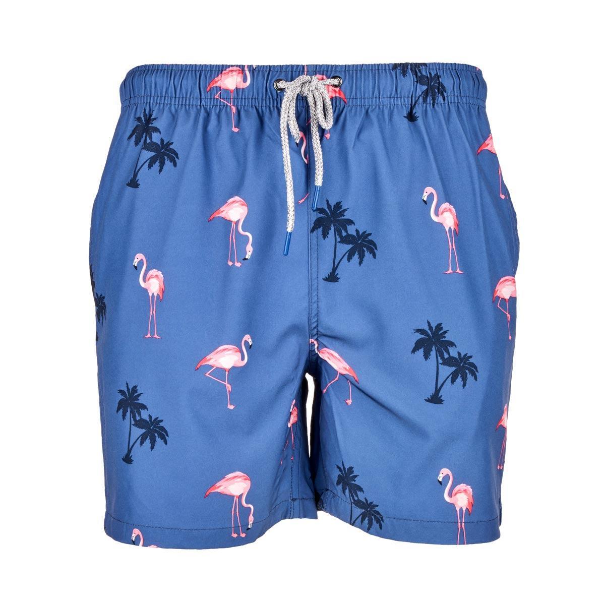 Rainforest Men's Flamingo Blues Swim Trunks Product Image