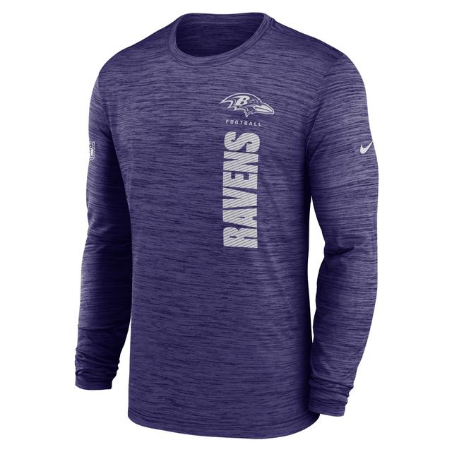 Baltimore Ravens Sideline Velocity Nike Mens Dri-FIT NFL Long-Sleeve T-Shirt Product Image