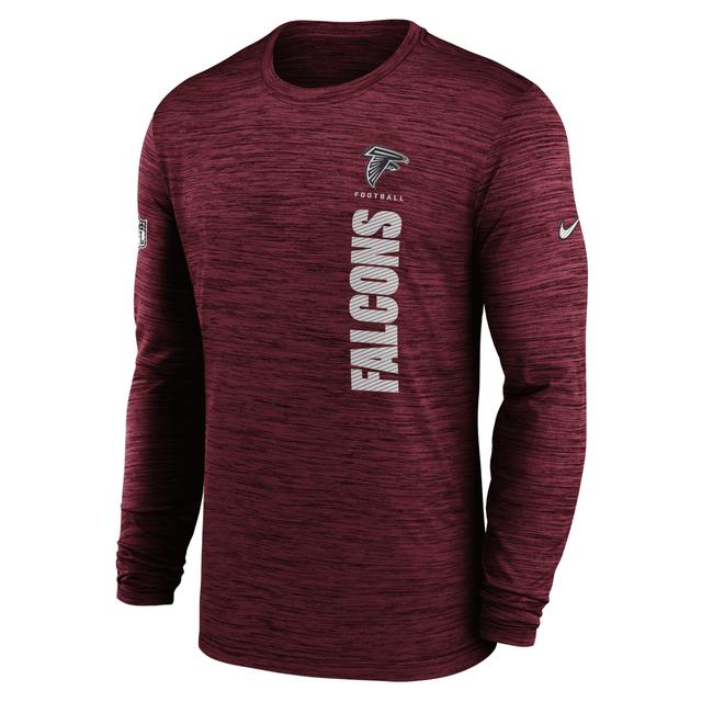 Atlanta Falcons Sideline Velocity Nike Mens Dri-FIT NFL Long-Sleeve T-Shirt Product Image