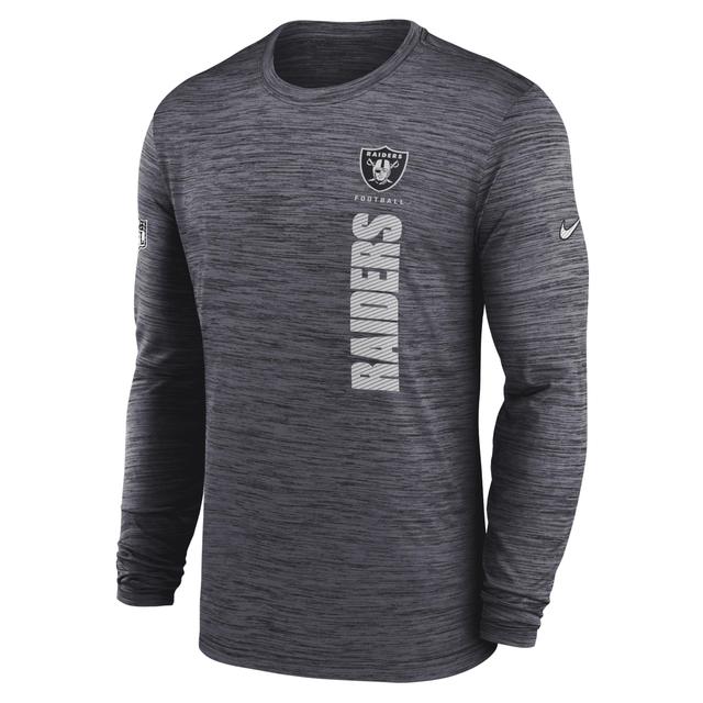 Las Vegas Raiders Velocity Nike Men's Dri-FIT NFL Long-Sleeve T-Shirt Product Image